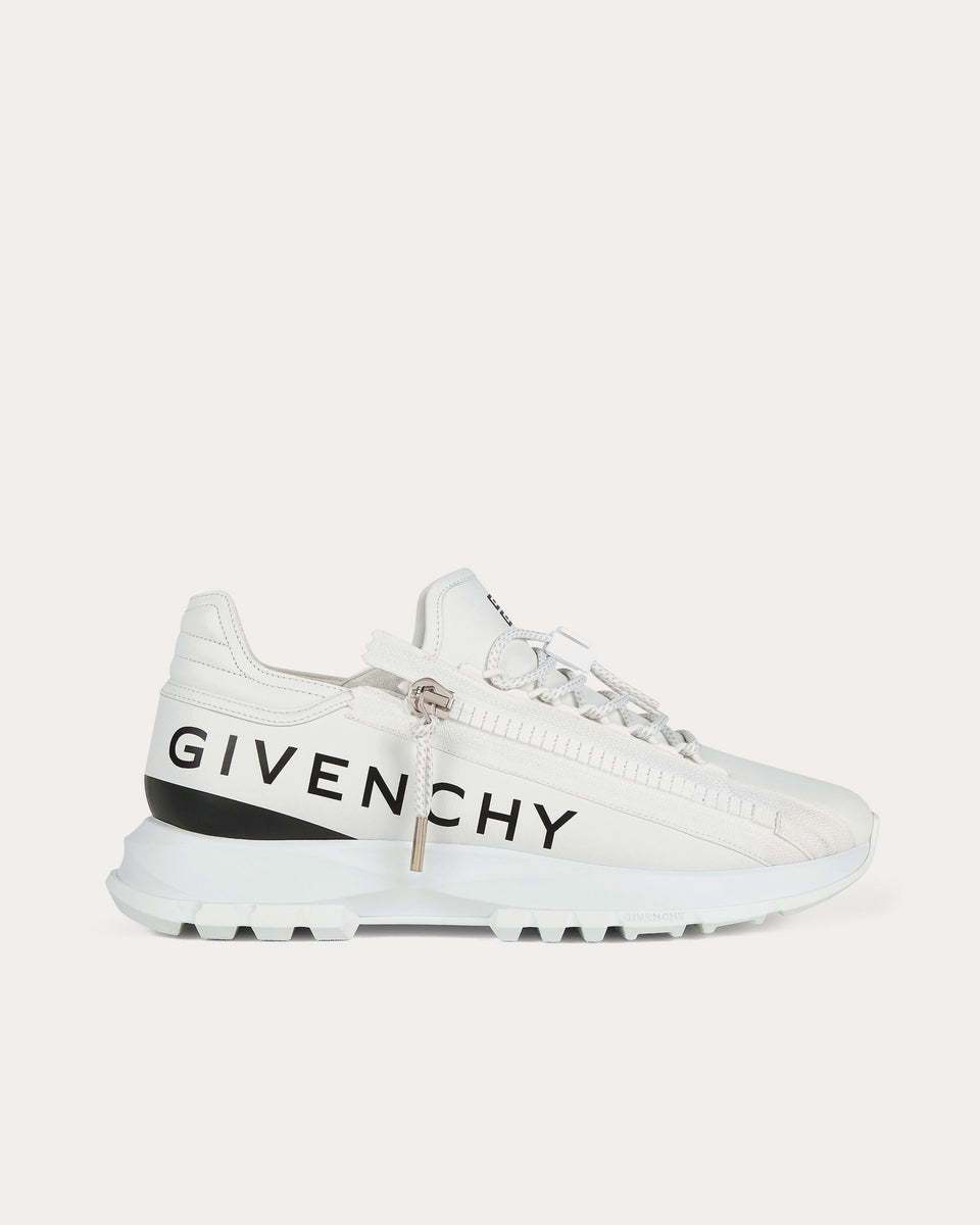 Givenchy Spectre Runner Leather With Zip White Low Top Sneakers - Sneak ...