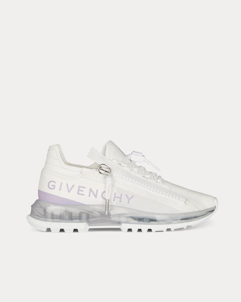 Givenchy Spectre Runner Leather With Zip White / Soft Lilac Low Top Sneakers - 1