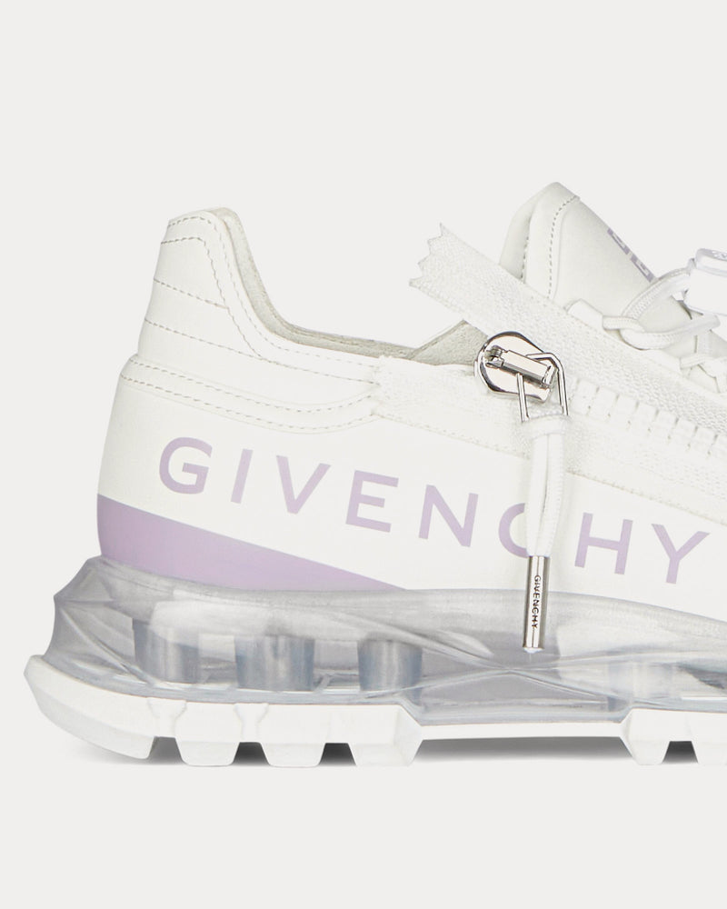 Givenchy Spectre Runner Leather With Zip White / Soft Lilac Low Top Sneakers - 4