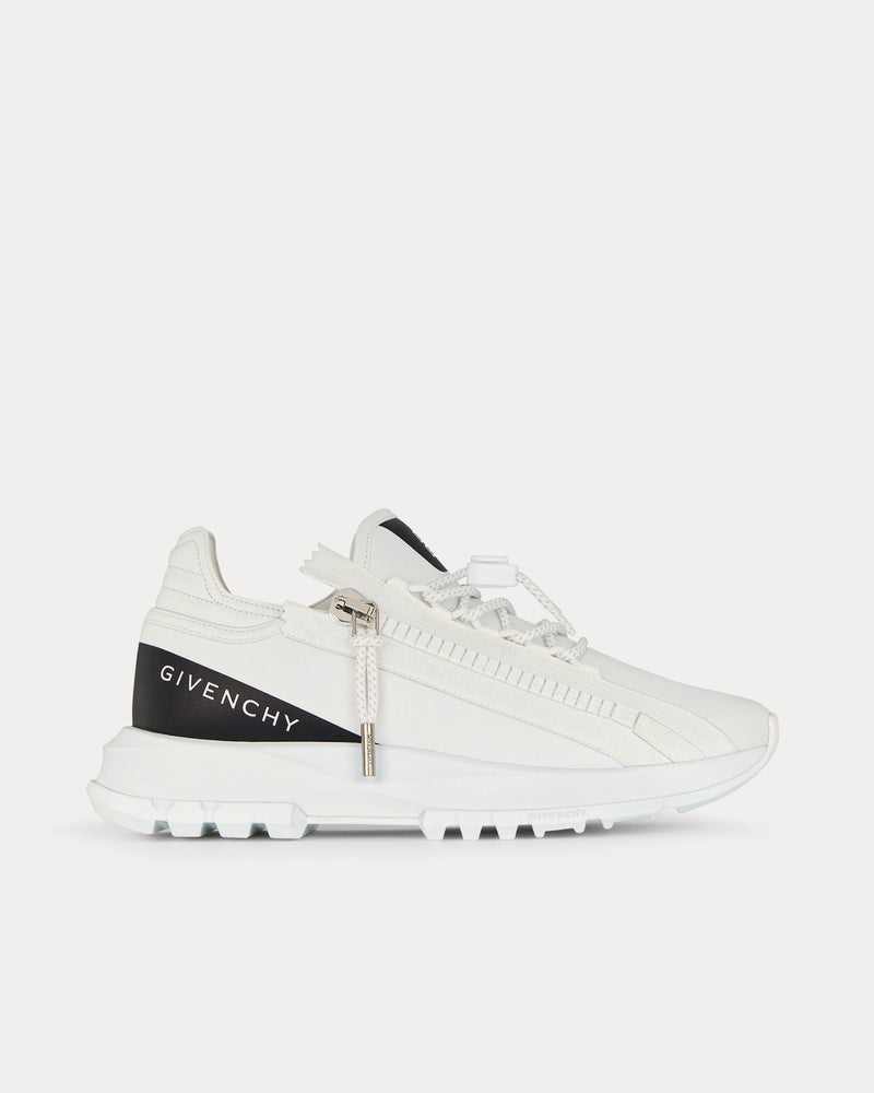 Givenchy Spectre Runner Synthetic Leather & Fiber White / Black Low Top Sneakers - 1