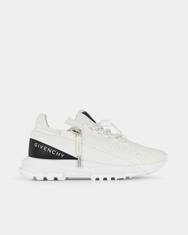 Givenchy Spectre Runner Synthetic Leather & Fiber White / Black Low Top Sneakers