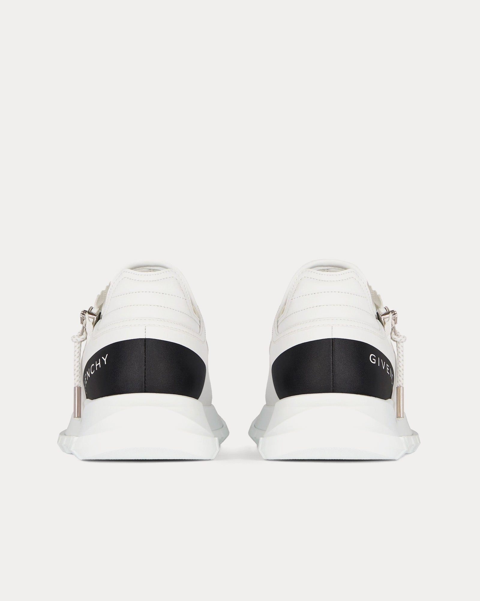 Givenchy Spectre Runner Synthetic Leather & Fiber White / Black Low Top Sneakers - 3