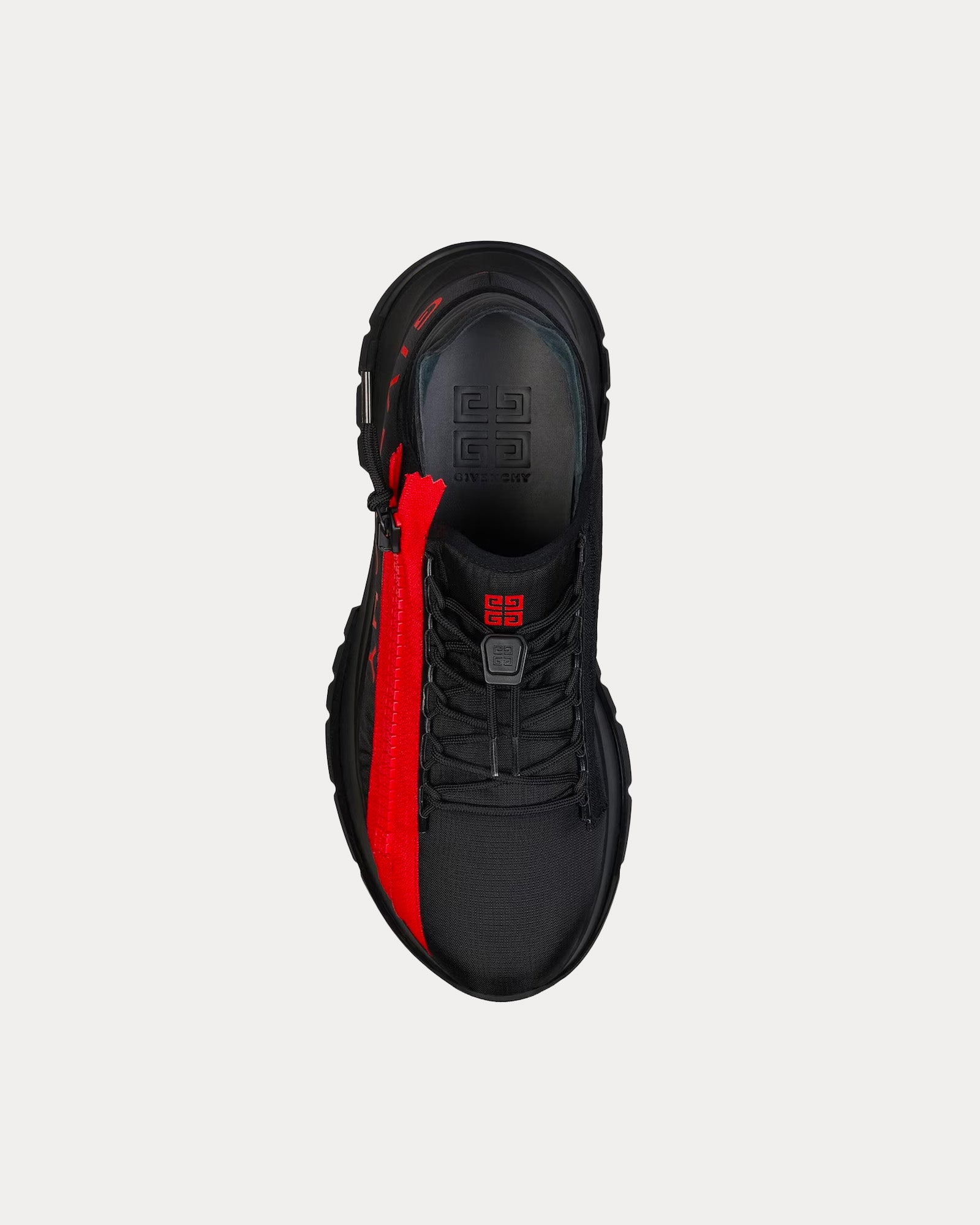 Givenchy Spectre Runner Synthetic Fiber  With Zip Black / Red Low Top Sneakers - 2