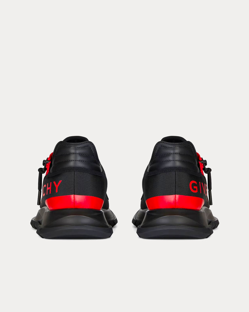 Givenchy Spectre Runner Synthetic Fiber With Zip Black / Red Low Top ...