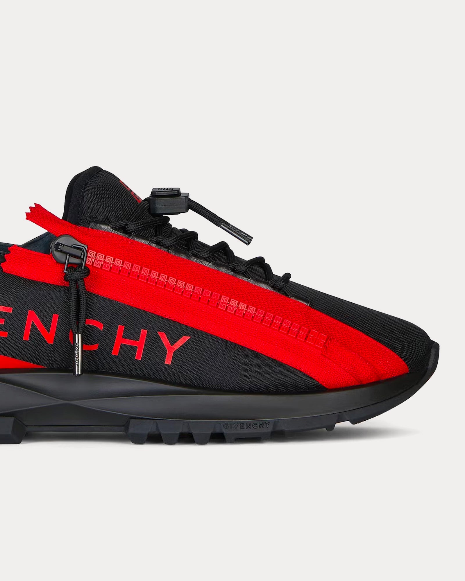 Givenchy Spectre Runner Synthetic Fiber  With Zip Black / Red Low Top Sneakers - 5