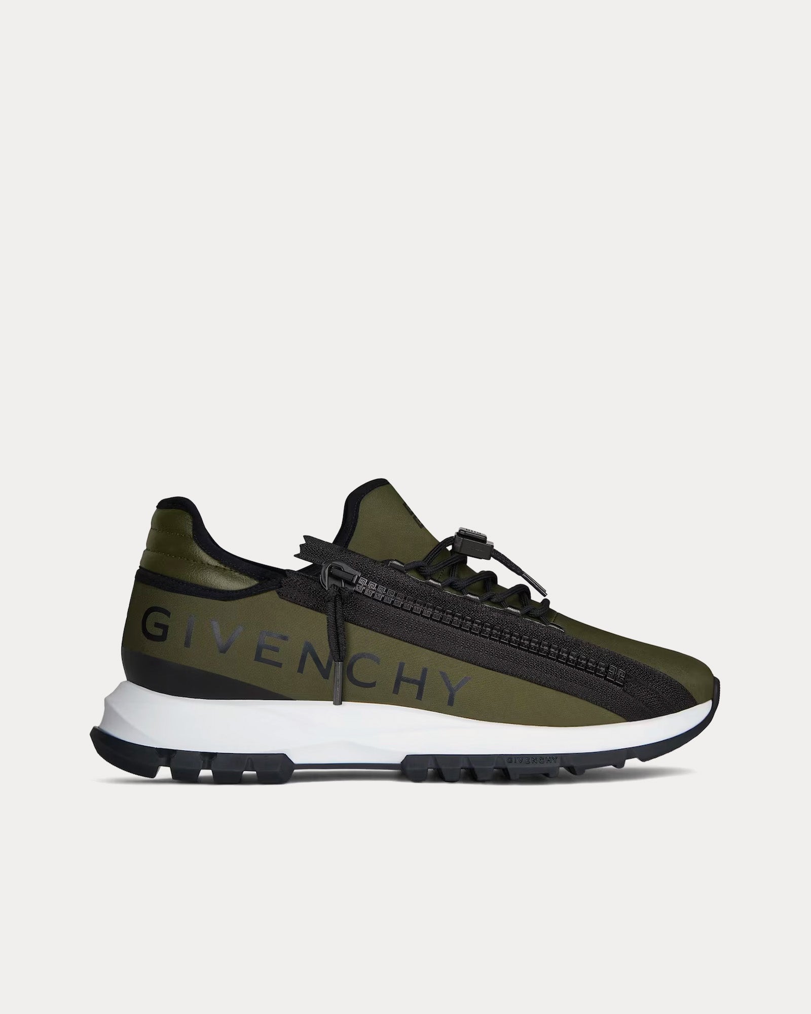 Spectre Runner Synthetic Fiber With Zip Khaki / Black Low Top Sneakers