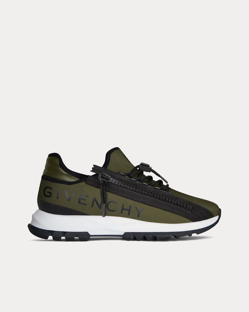 Givenchy Spectre Runner Synthetic Fiber With Zip Khaki / Black Low Top ...