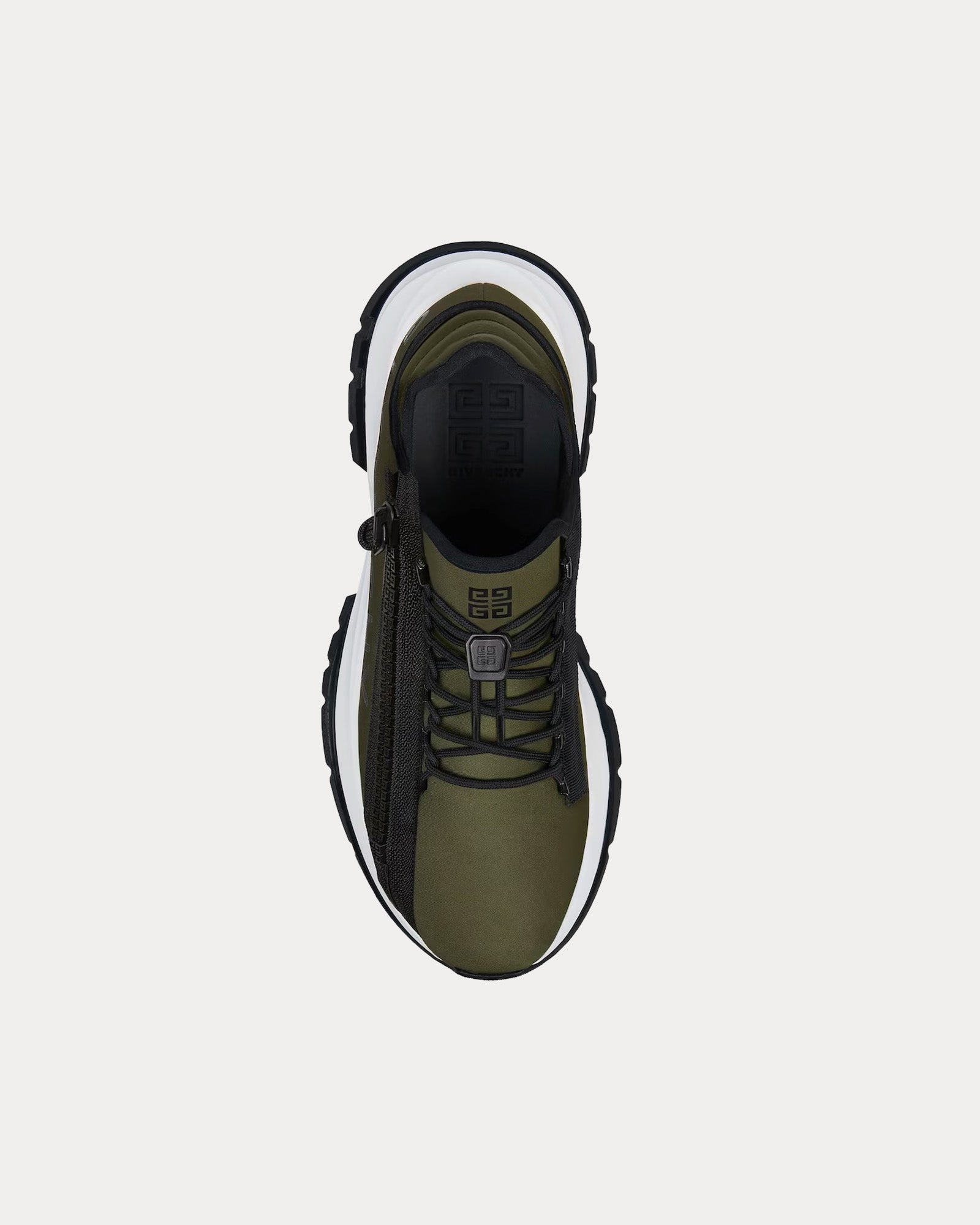 Givenchy Spectre Runner Synthetic Fiber  With Zip Khaki / Black Low Top Sneakers - 2