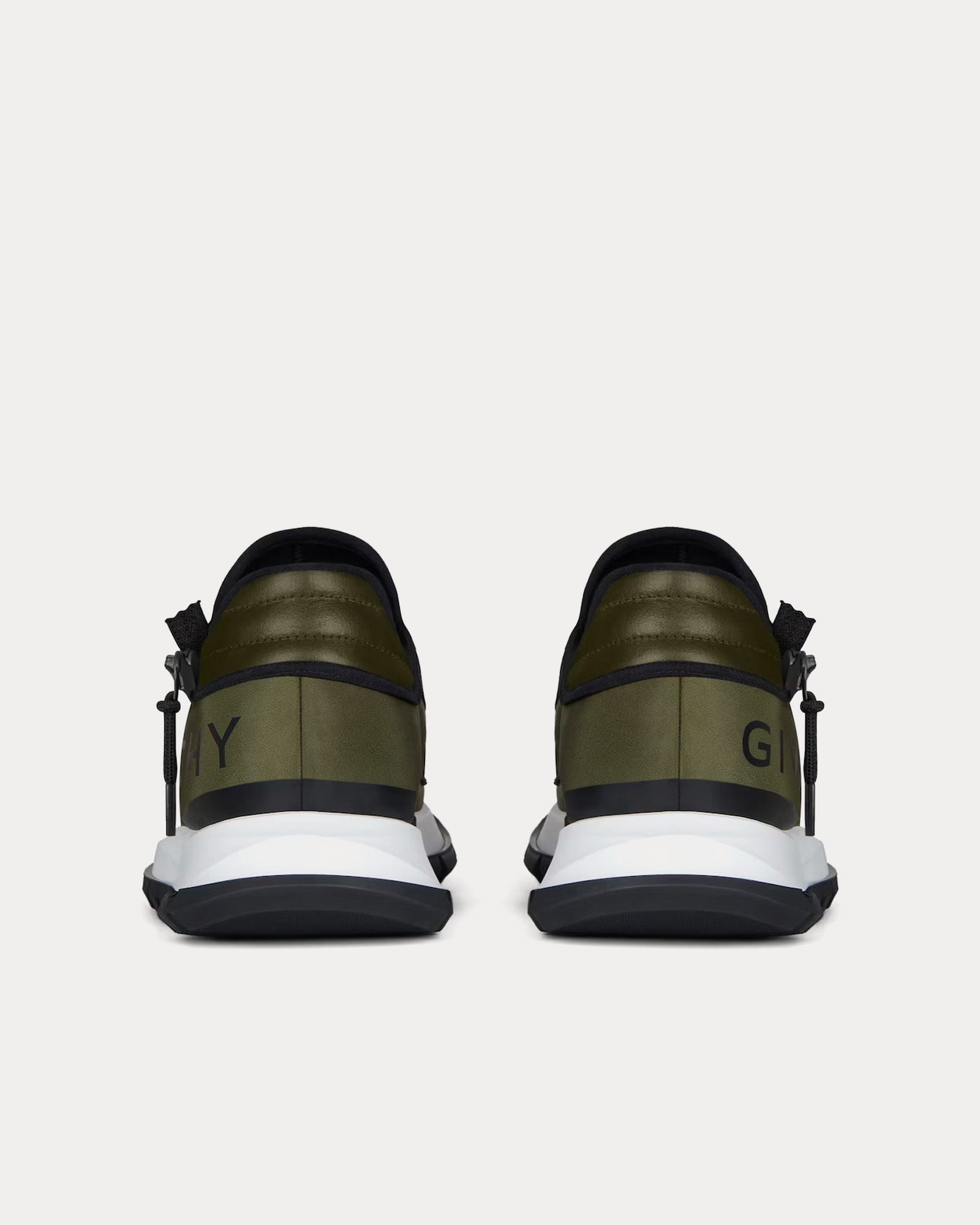 Givenchy Spectre Runner Synthetic Fiber  With Zip Khaki / Black Low Top Sneakers - 4