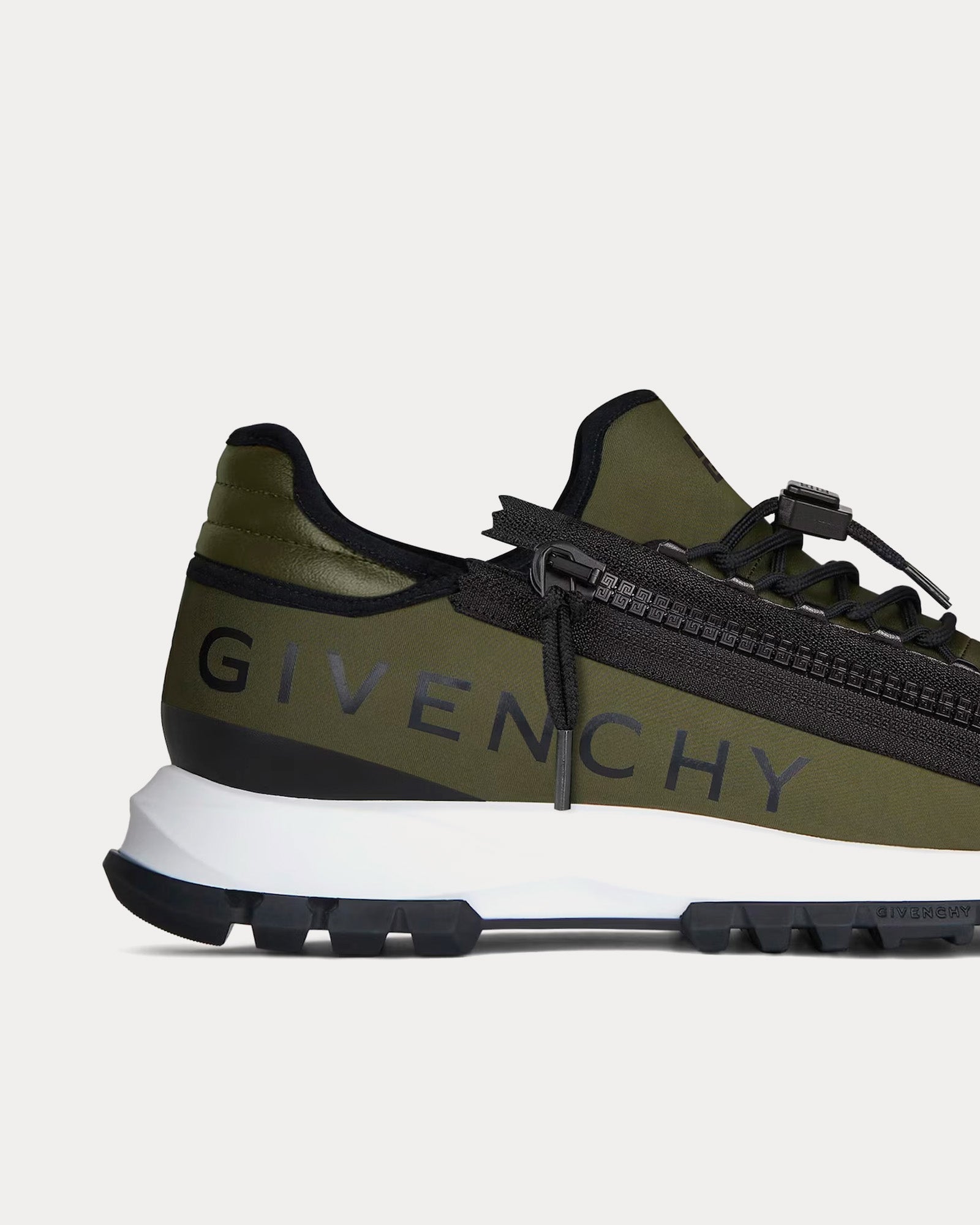 Givenchy Spectre Runner Synthetic Fiber  With Zip Khaki / Black Low Top Sneakers - 5