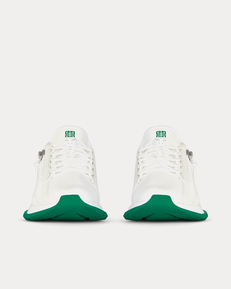 Givenchy Spectre Runner Synthetic Fiber With Zip White / Green Low Top Sneakers - 3