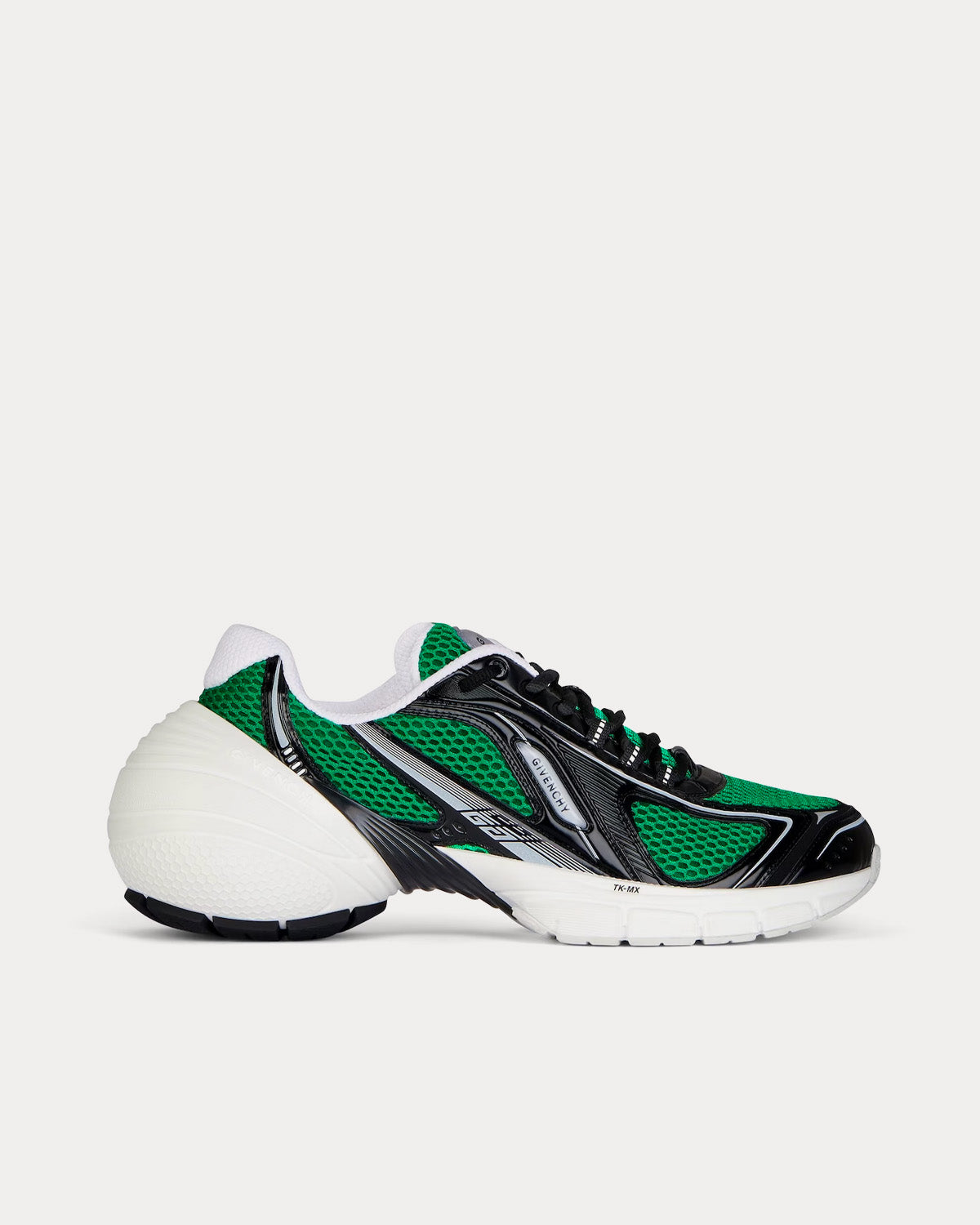 Givenchy TK-MX Runner Mesh & Synthetic Leather Green / White / Black Low Top Sneakers - 1