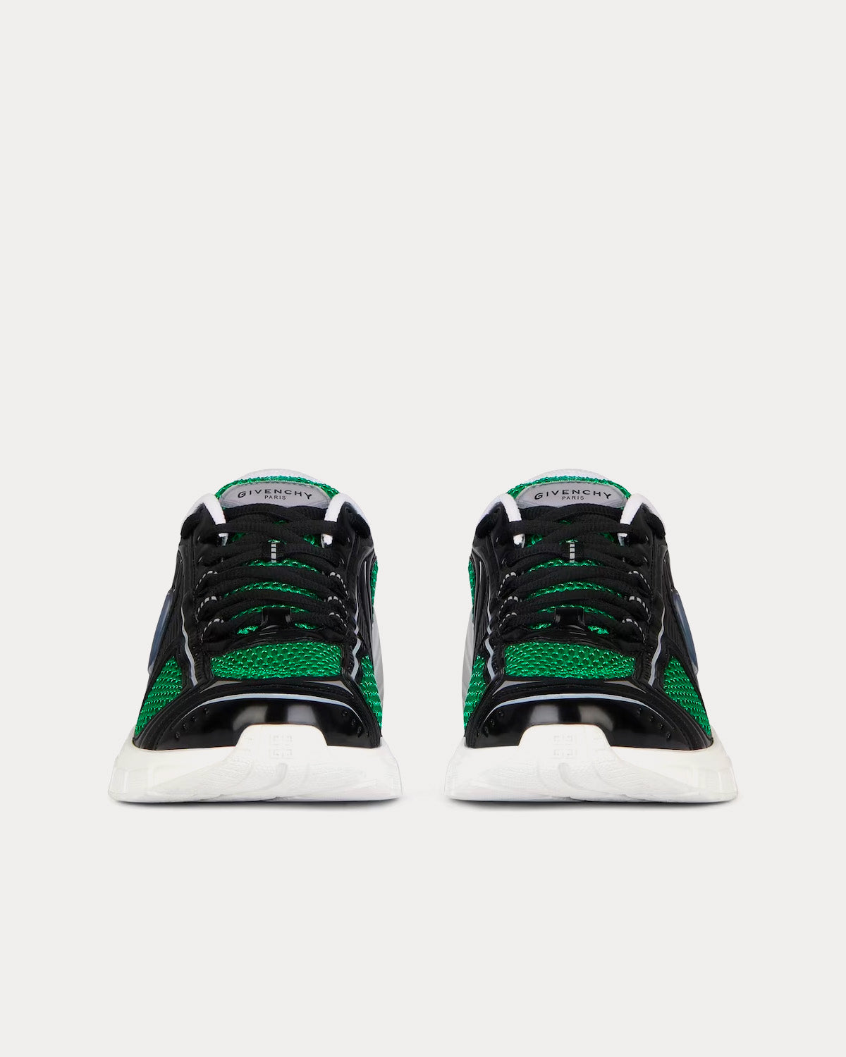 Givenchy TK-MX Runner Mesh & Synthetic Leather Green / White / Black Low Top Sneakers - 3