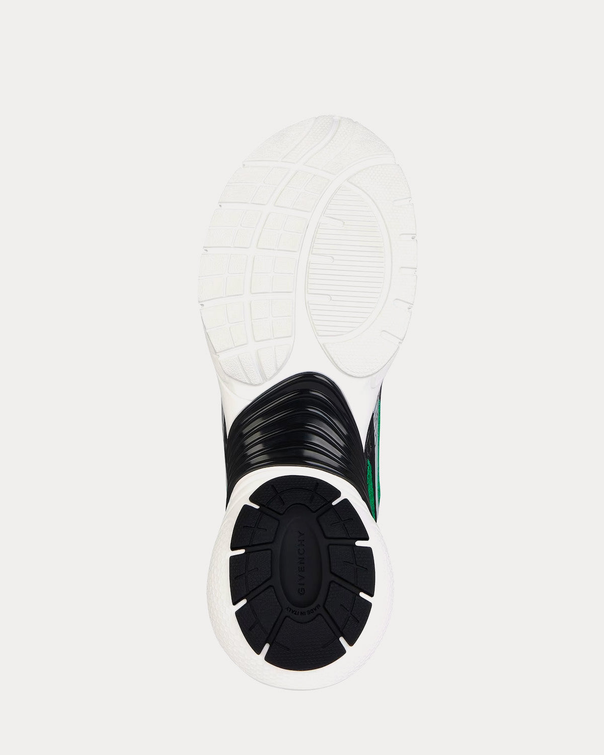 Givenchy TK-MX Runner Mesh & Synthetic Leather Green / White / Black Low Top Sneakers - 4