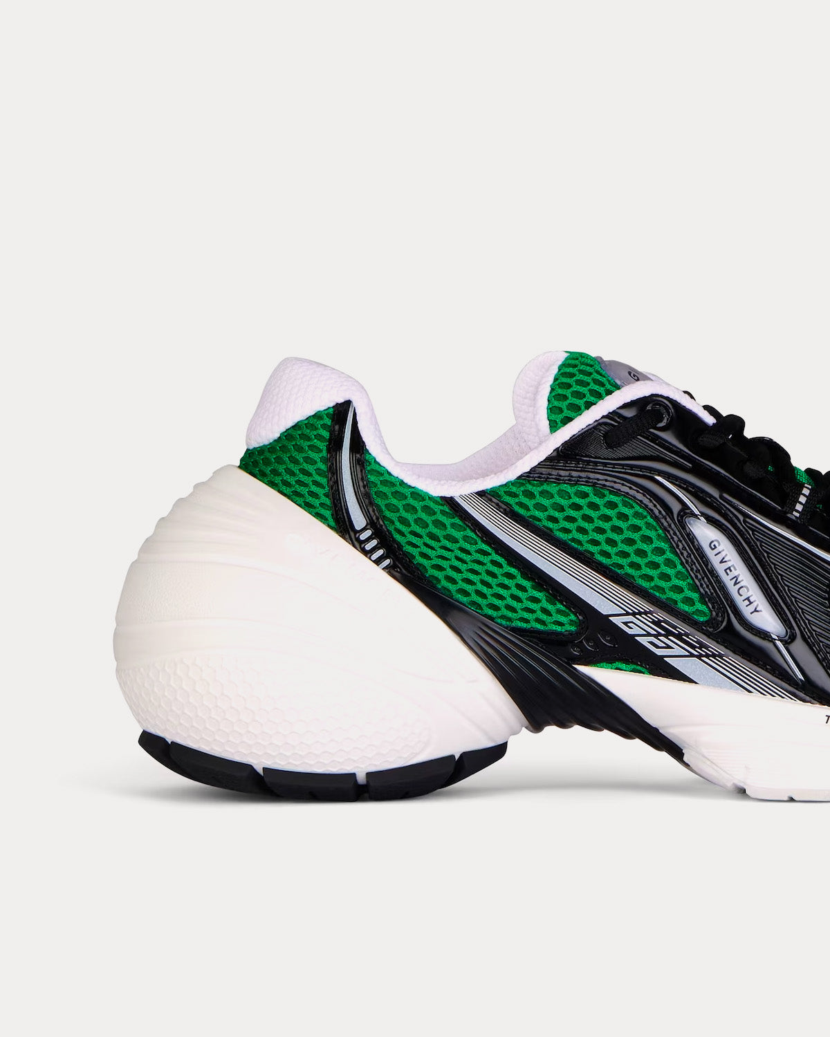 Givenchy TK-MX Runner Mesh & Synthetic Leather Green / White / Black Low Top Sneakers - 5