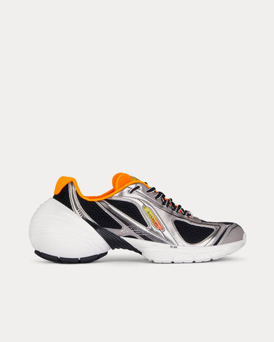 Givenchy TK-MX Runner Mesh & Synthetic Leather White / Black / Silvery Low Top Sneakers