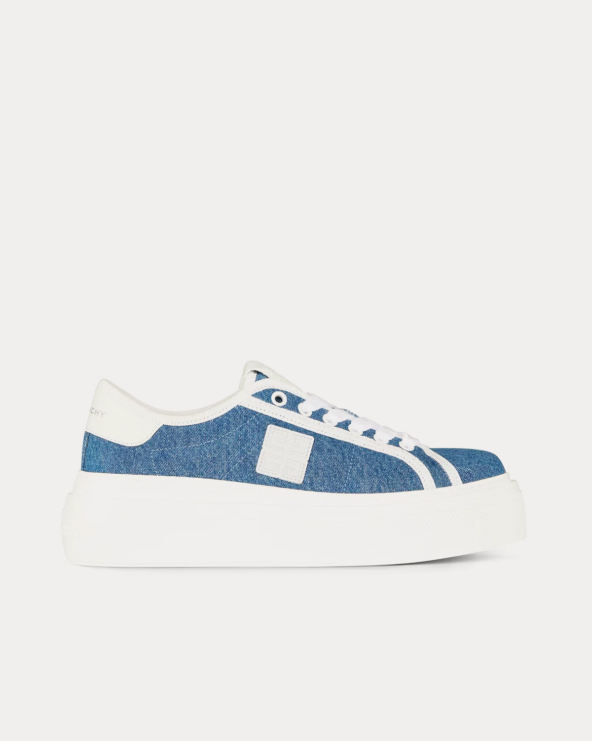 Givenchy City Platform Denim Medium Blue Low Top Sneakers - 1