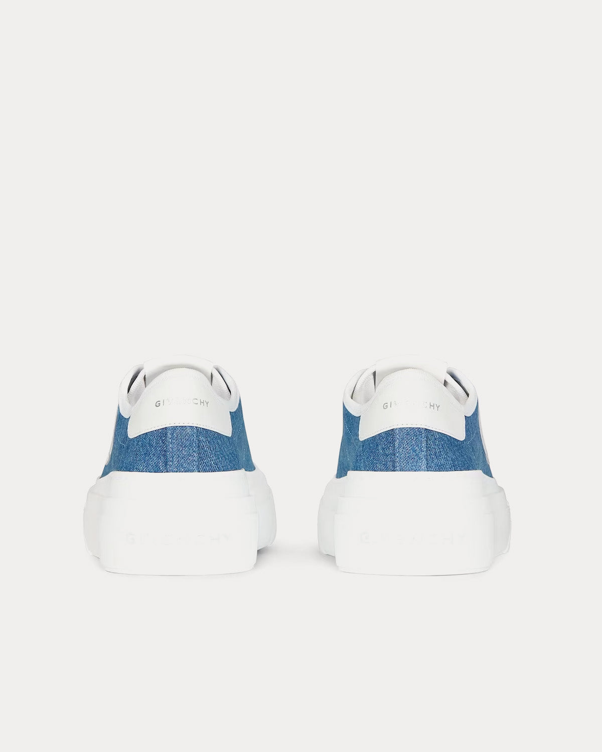 Givenchy City Platform Denim Medium Blue Low Top Sneakers - 4