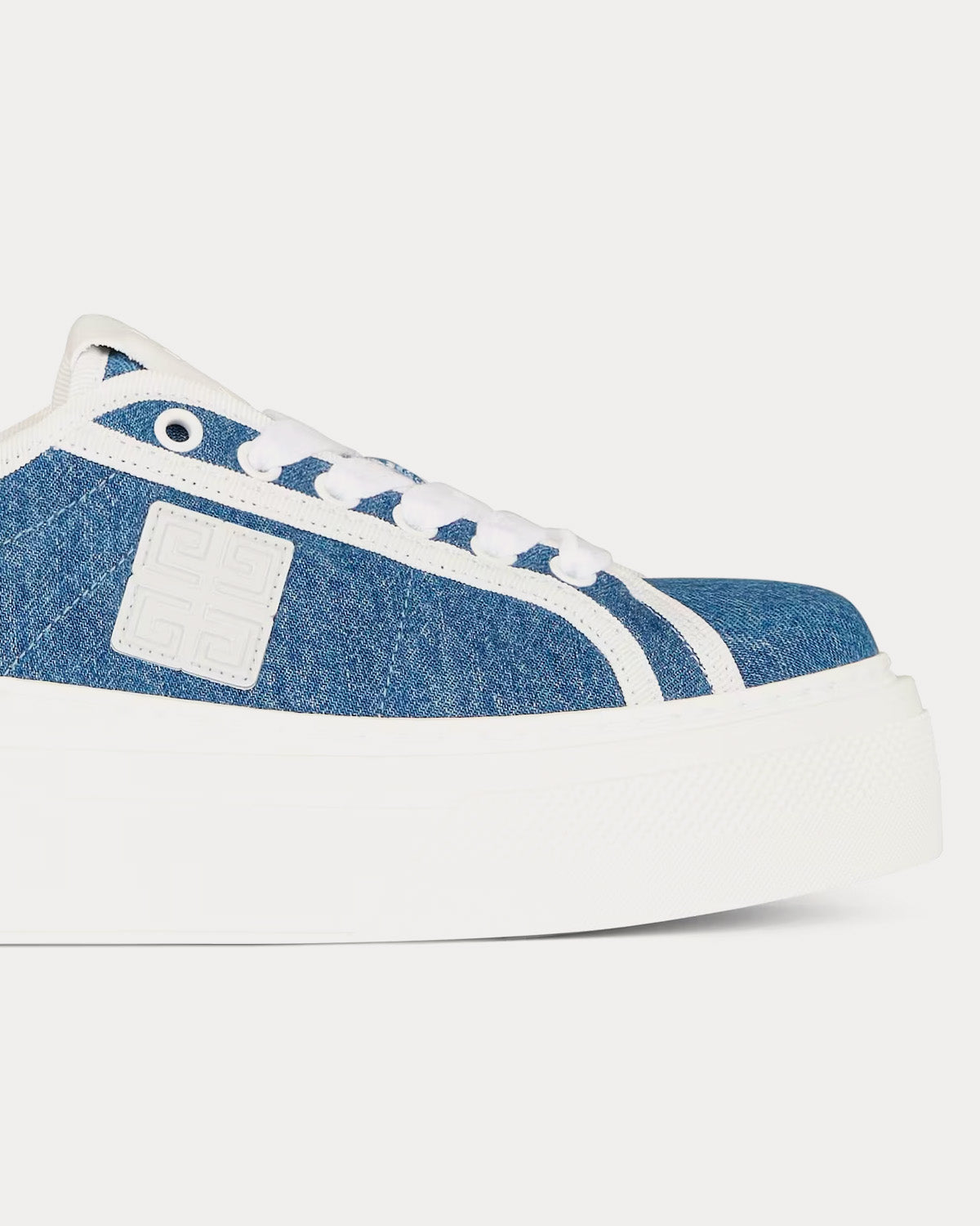 Givenchy City Platform Denim Medium Blue Low Top Sneakers - 5