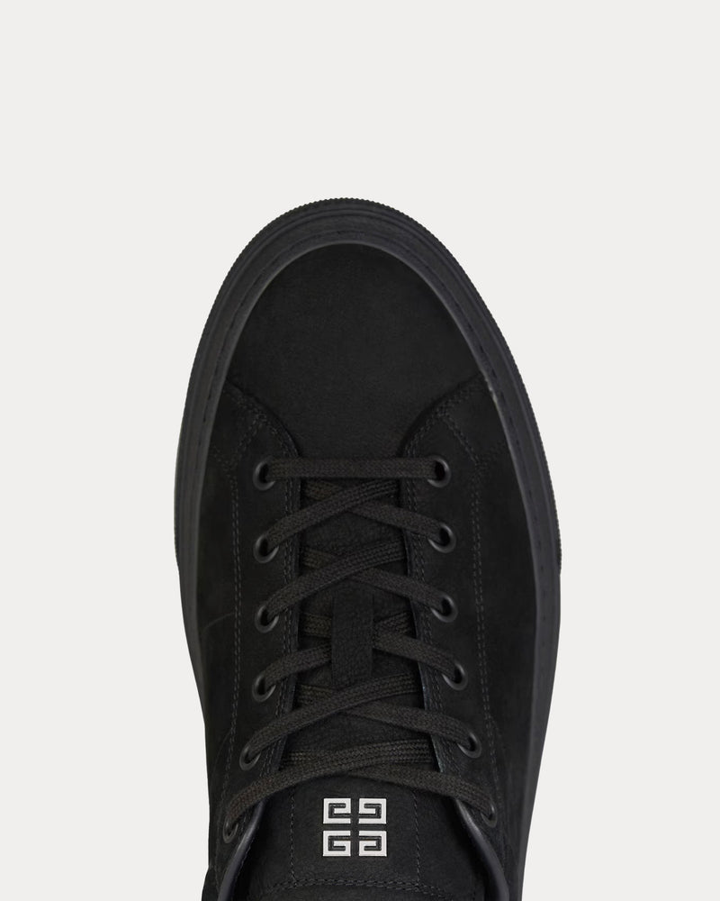 Givenchy City Sport Nubuck Black Low Top Sneakers - 4