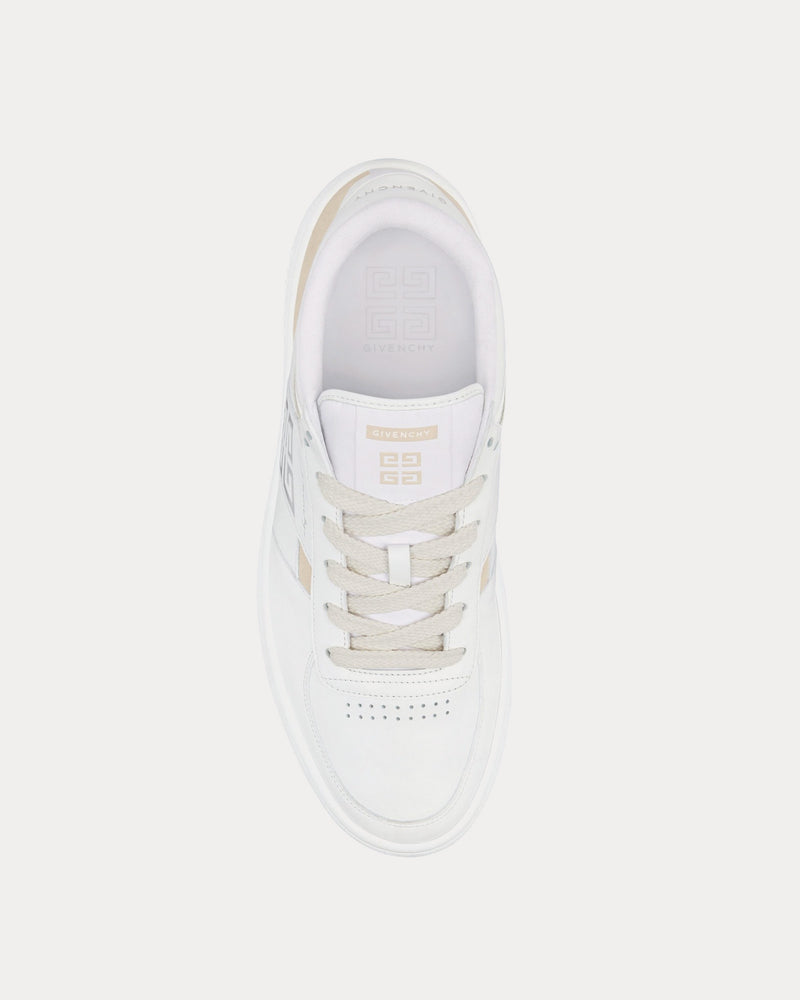 Givenchy G Move Leather White / Beige Low Top Sneakers - 2