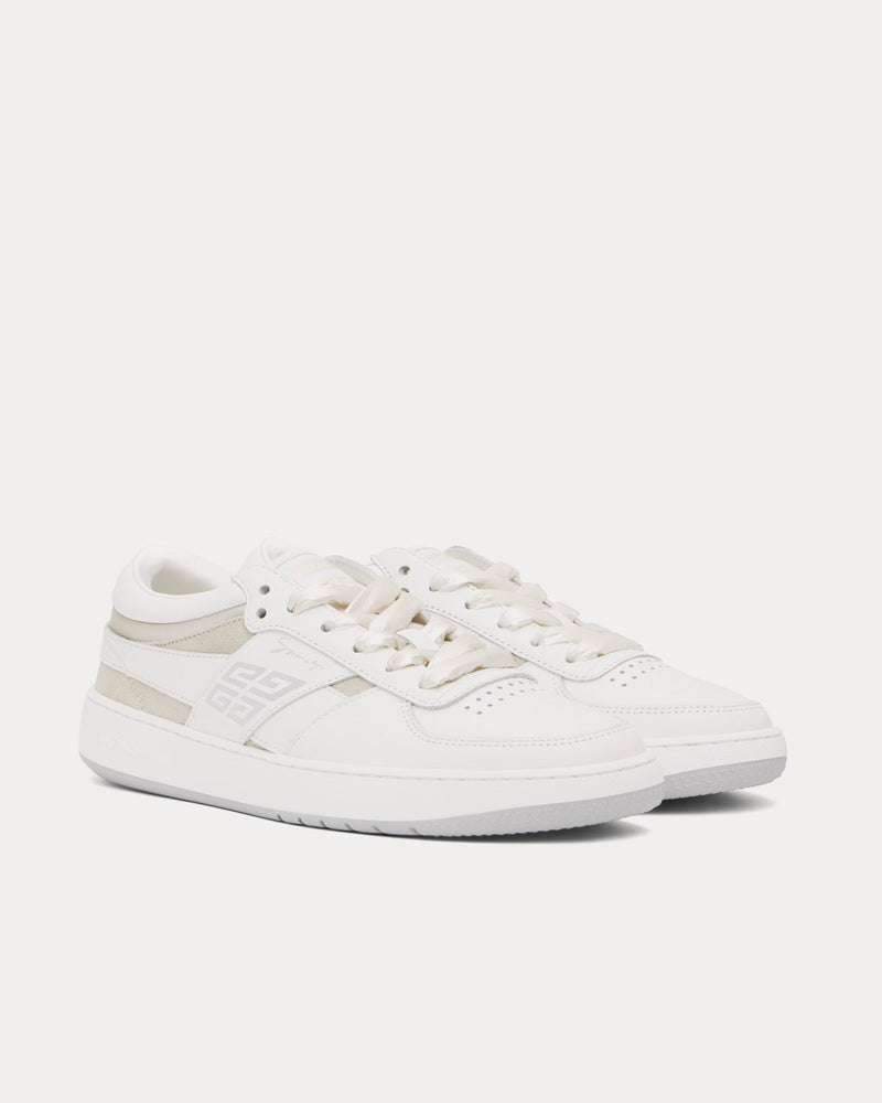 Givenchy G Move Leather White / Beige Low Top Sneakers - 3