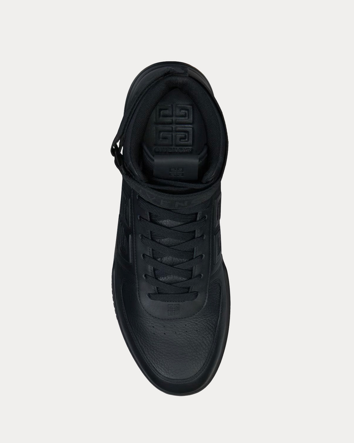 Givenchy G4 Leather Black / Black High Top Sneakers - 2