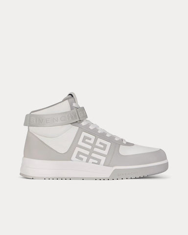 Givenchy G4 Leather Grey / White High Top Sneakers