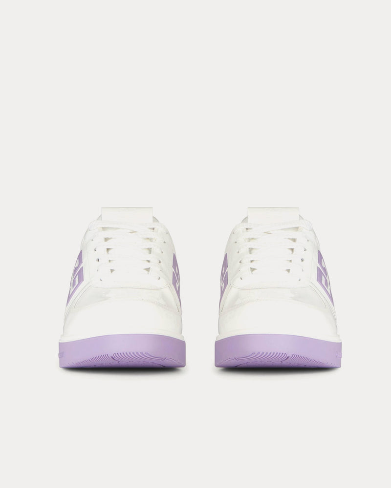 Givenchy G4 Patent Leather White / Lilac Low Top Sneakers - 3