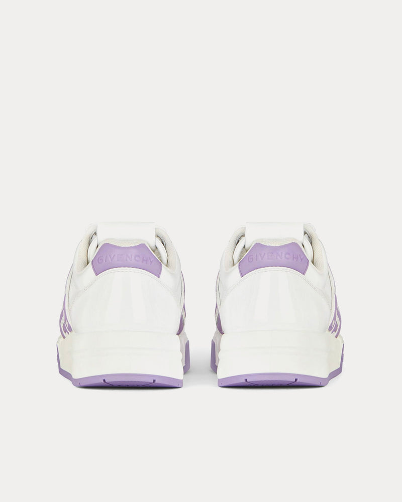 Givenchy G4 Patent Leather White / Lilac Low Top Sneakers - 4