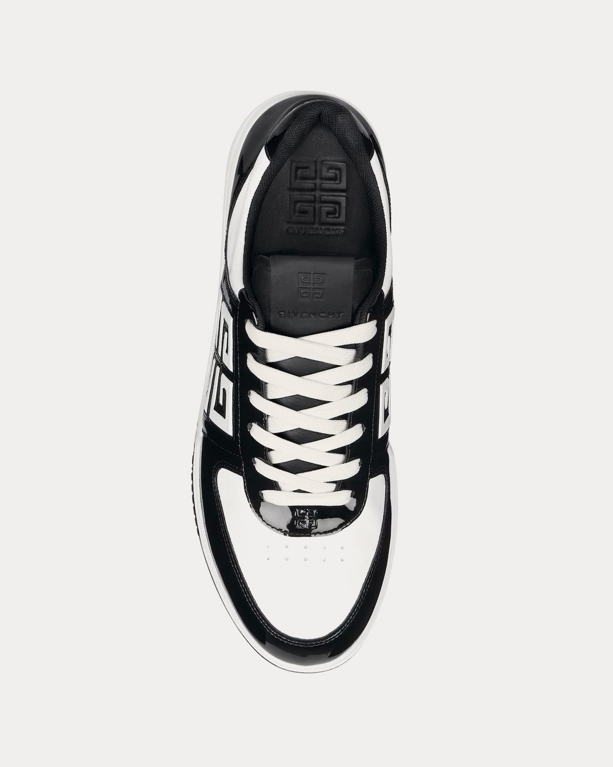 Givenchy G4 Patent Leather Black / White Low Top Sneakers - 2