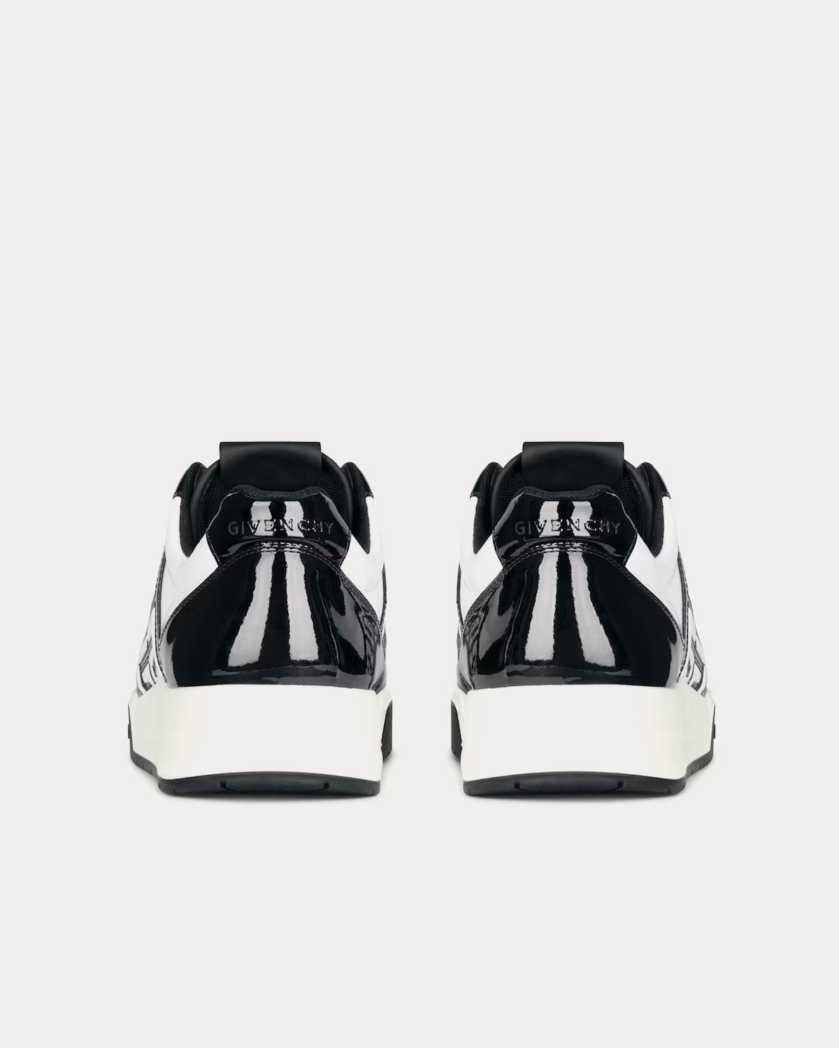 Givenchy G4 Patent Leather Black / White Low Top Sneakers - 3