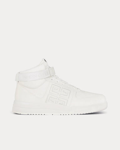 Givenchy G4 Leather White / White High Top Sneakers