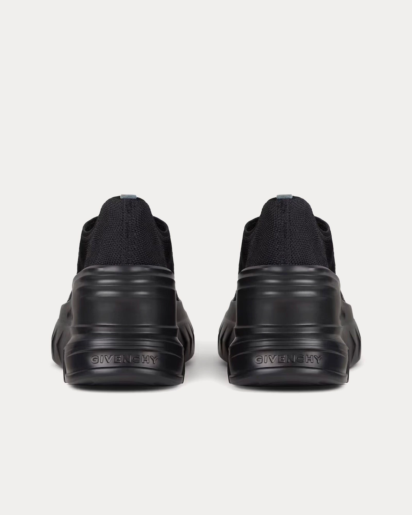 Givenchy Marshmallow Wedge Rubber & Knit Black Low Top Sneakers - 3