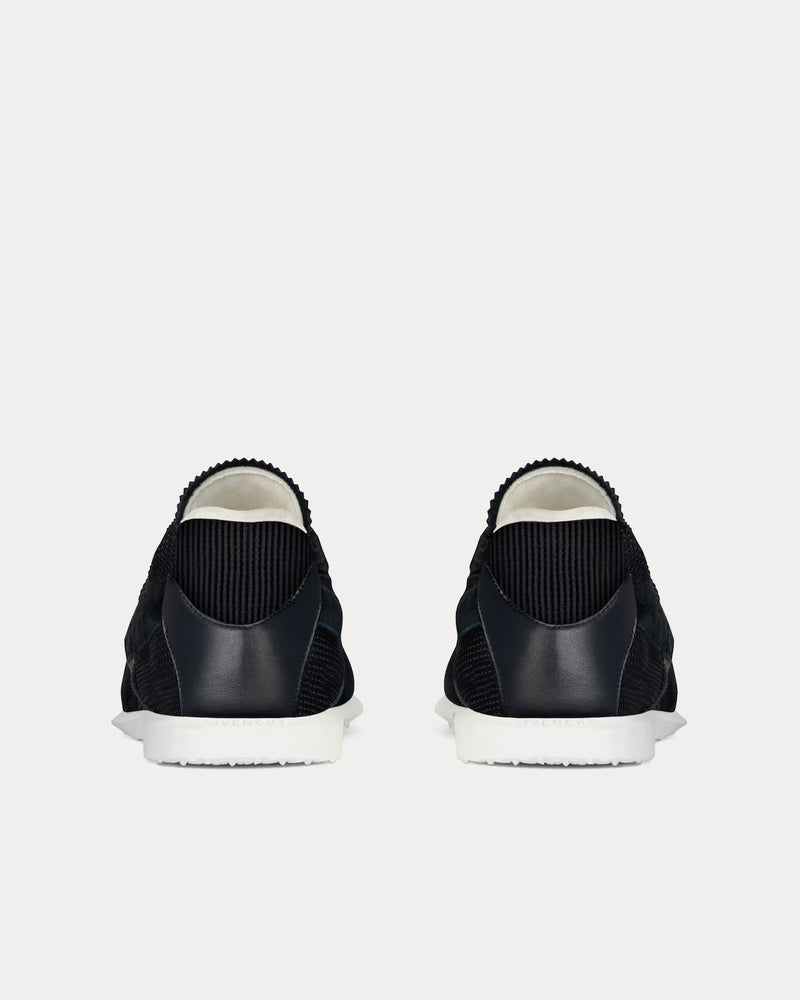 Givenchy Folding Back Mesh, Suede & Leather Black / White Low Top Sneakers - 3