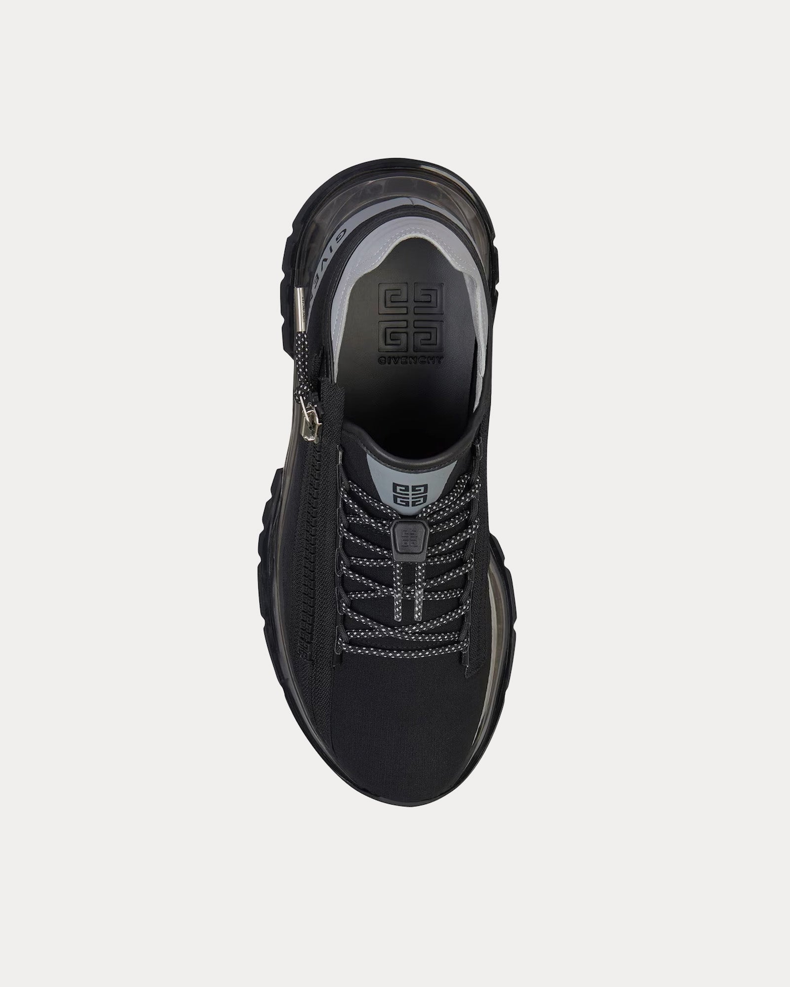 Givenchy Spectre Runner Synthetic Fiber Black / Grey Low Top Sneakers - 2