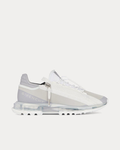 Givenchy Spectre Runner Synthetic Leather & Fiber White / Grey Low Top Sneakers