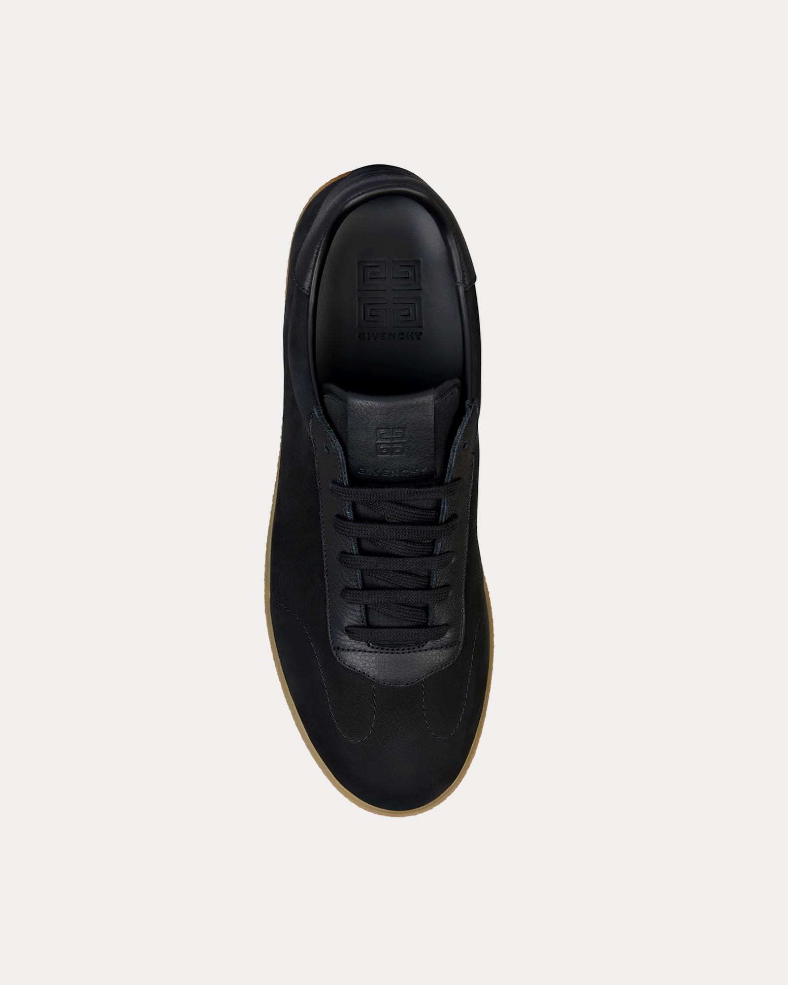 Givenchy Town Nubuck & Leather Black Low Top Sneakers - 2