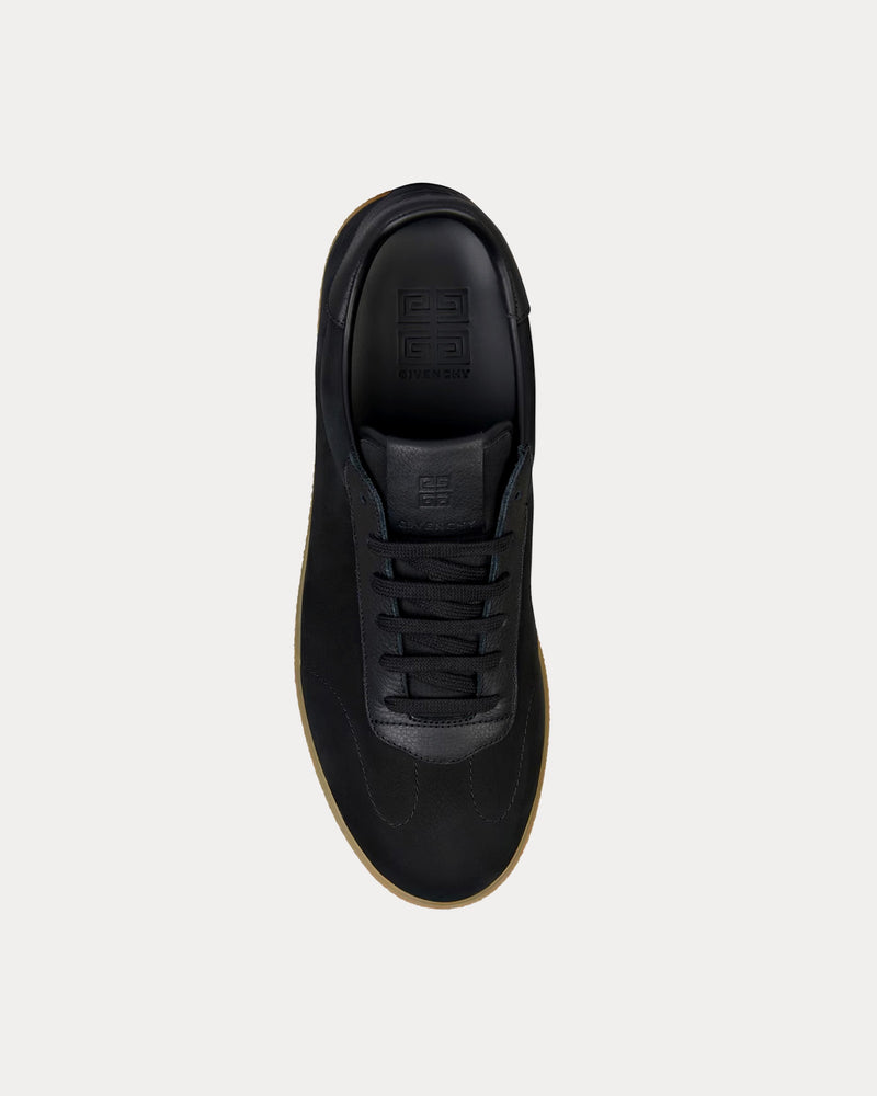 Givenchy Town Nubuck & Leather Black Low Top Sneakers - 2