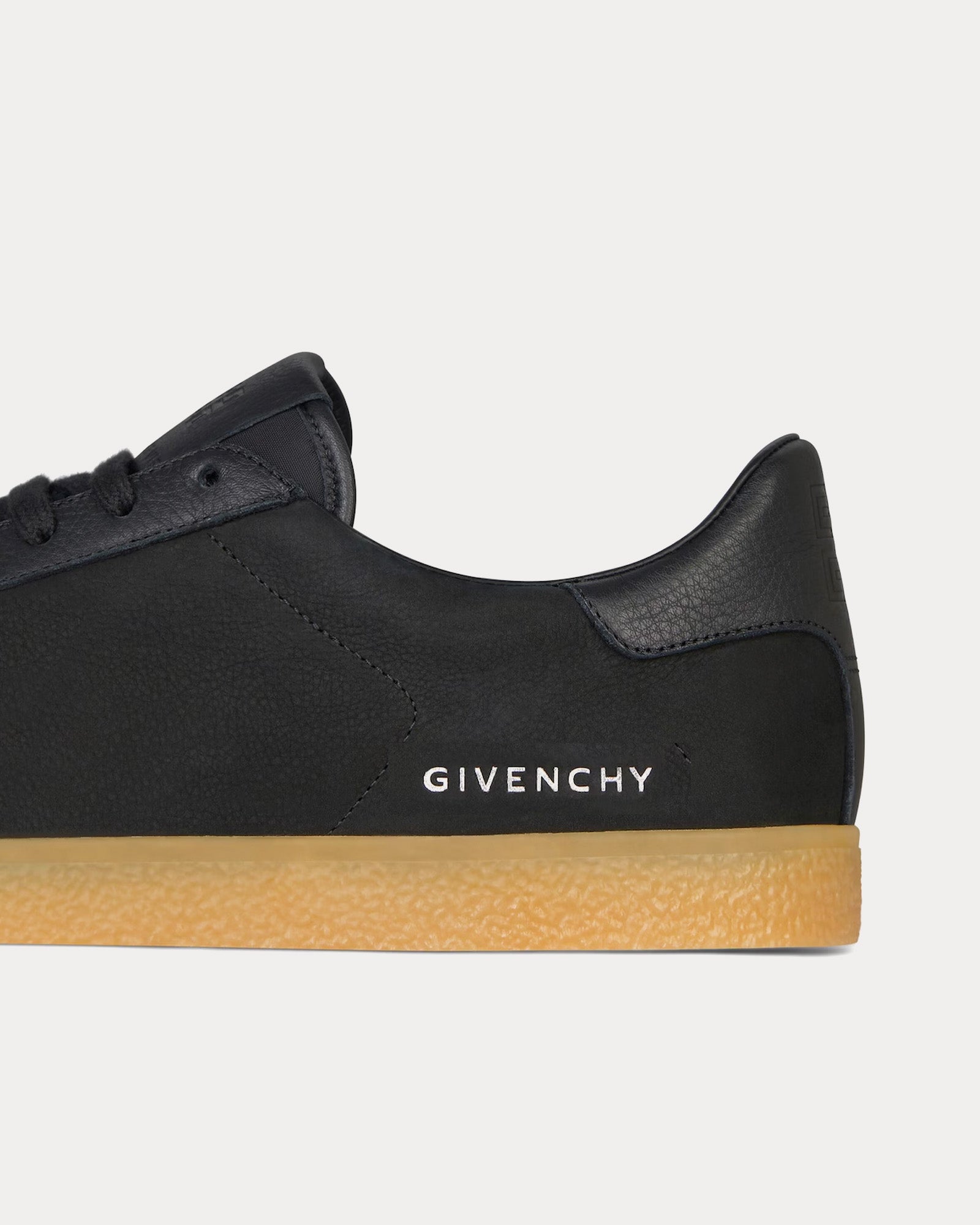 Givenchy Town Nubuck & Leather Black Low Top Sneakers - 4