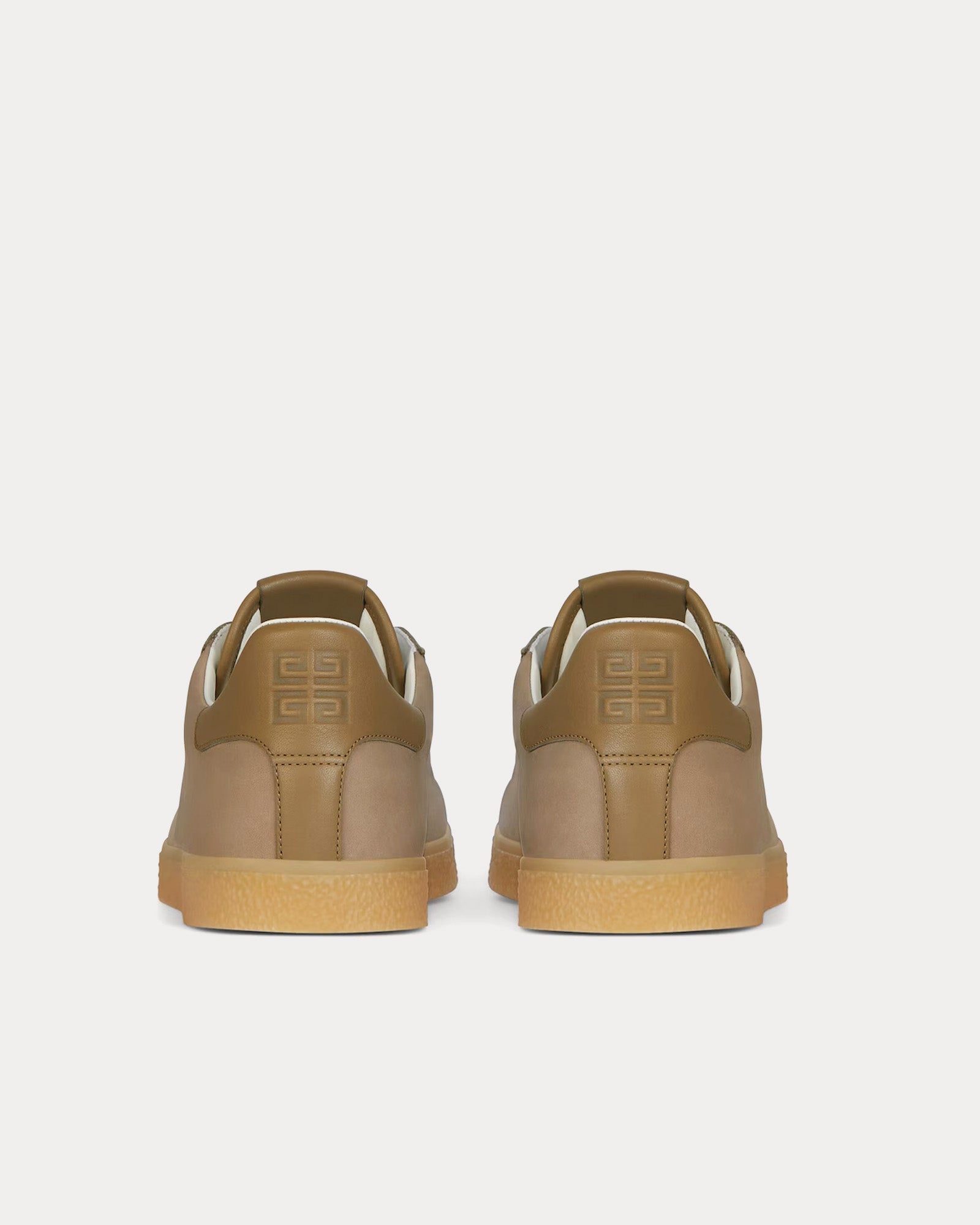 Givenchy Town Nubuck & Leather Khaki Low Top Sneakers - 3