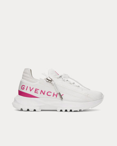 Givenchy Spectre Runner Leather With Zip White / Pink Low Top Sneakers