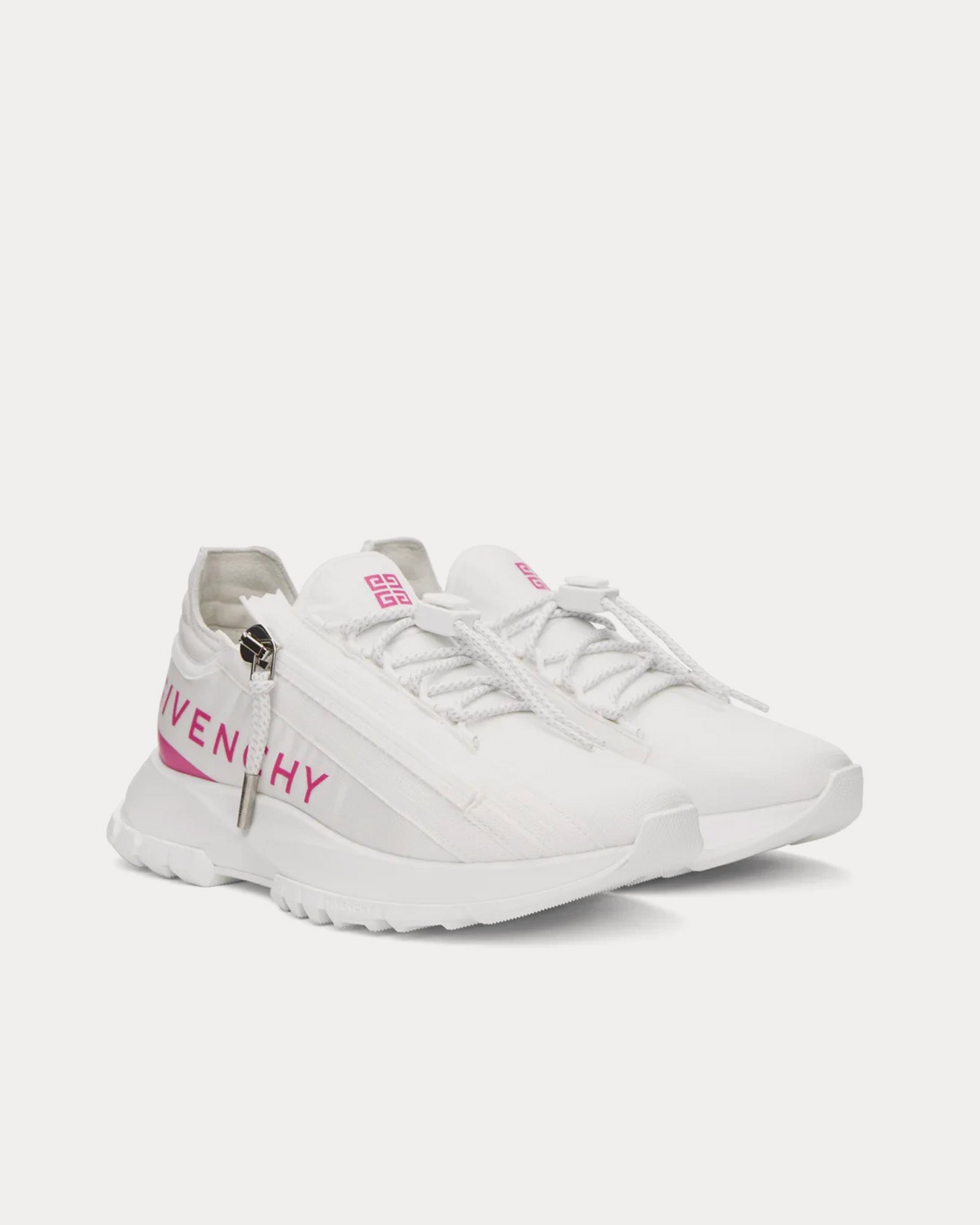 Givenchy Spectre Runner Leather With Zip White / Pink Low Top Sneakers - 2