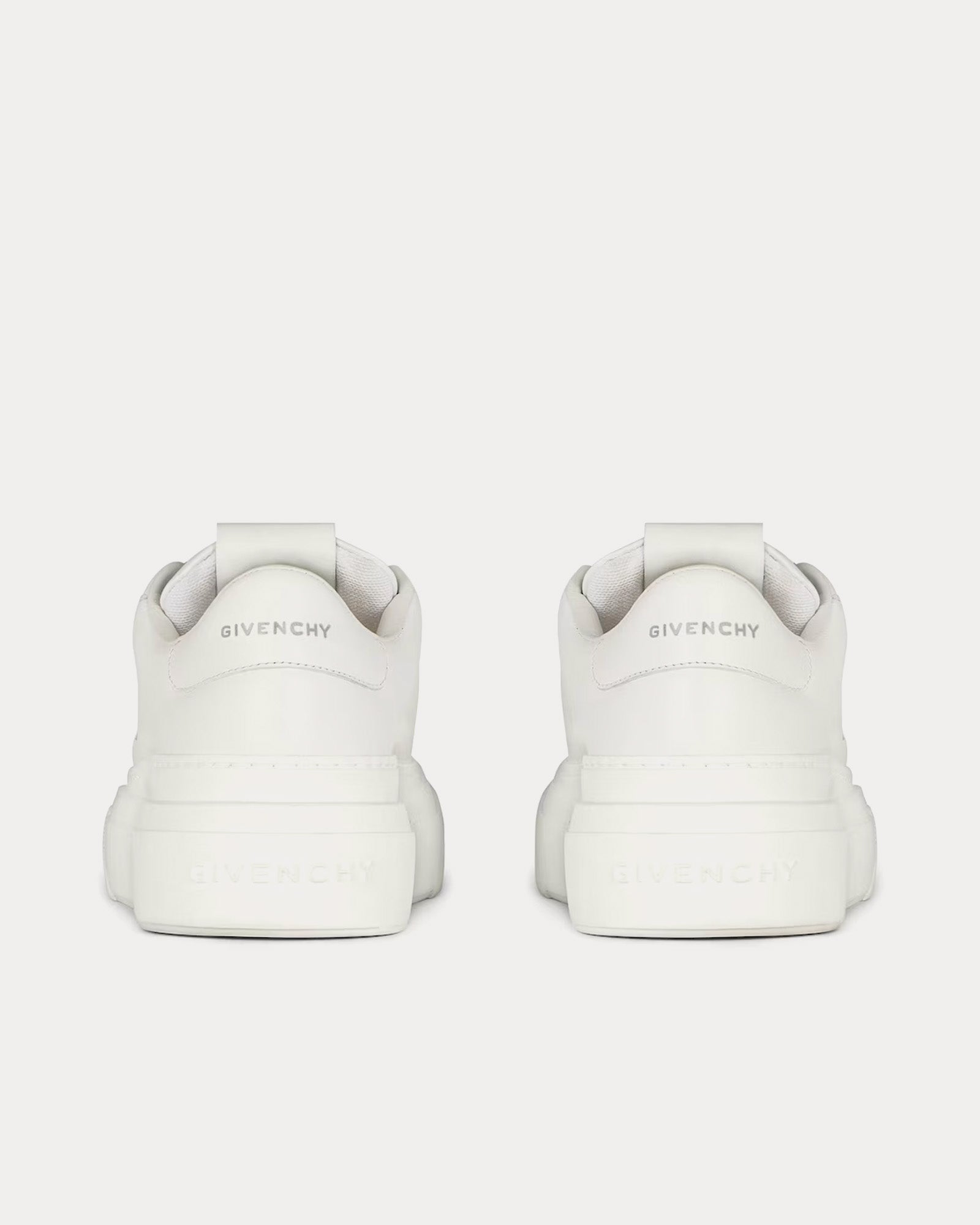 Givenchy City Platform Leather White Low Top Sneakers - 3