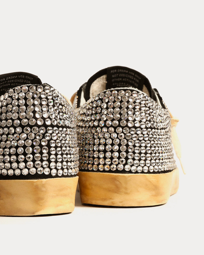 Golden Goose Super-Star LTD with Swarovski Crystals & Leather Star Black Low Top Sneakers - 2