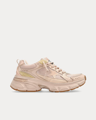 Golden Goose Lightstar Leather & Mesh Pink Low Top Sneakers