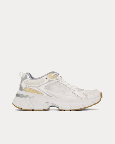 Golden Goose Lightstar Leather & Mesh White Low Top Sneakers