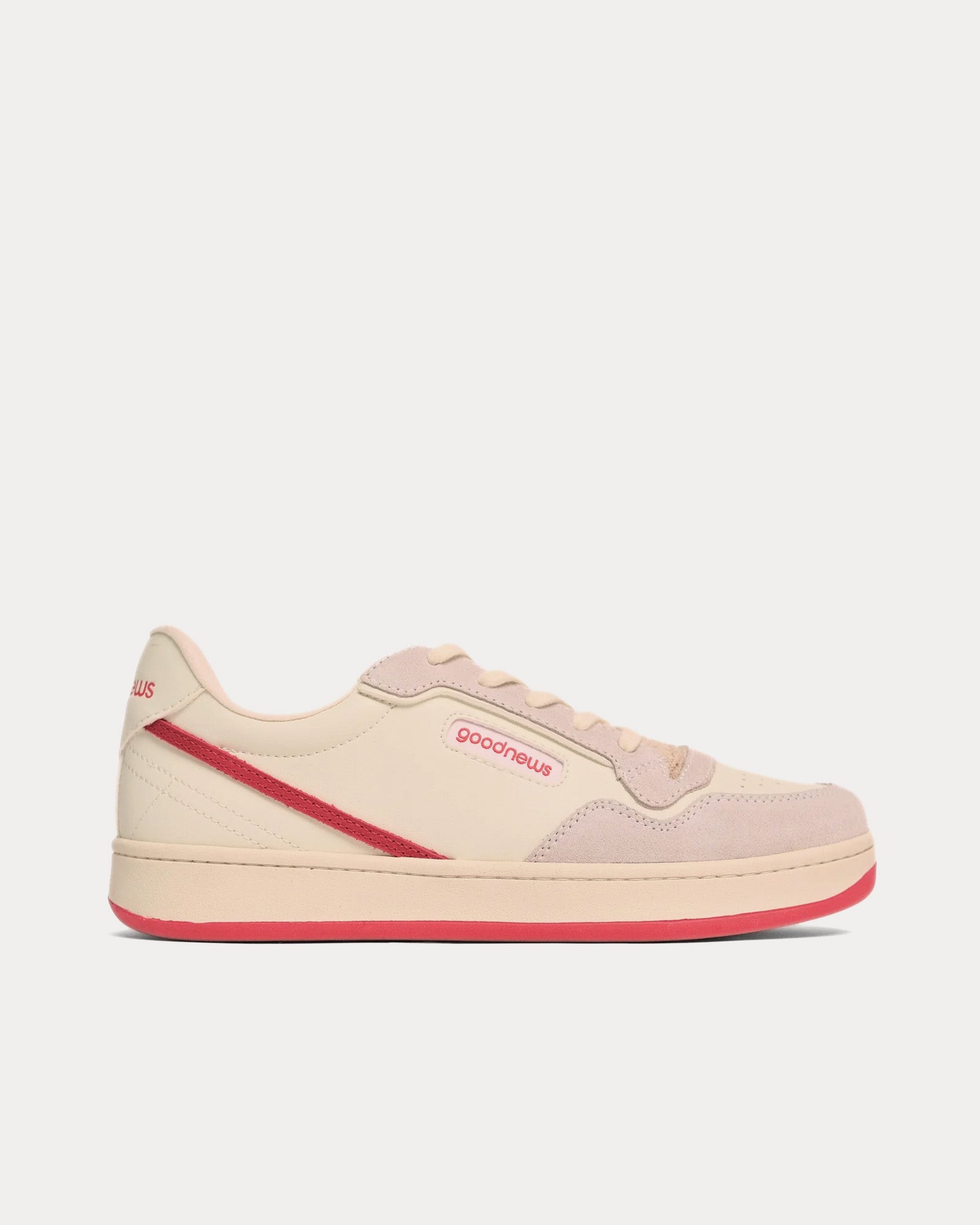 Good News Mack White / Red Low Top Sneakers - 1