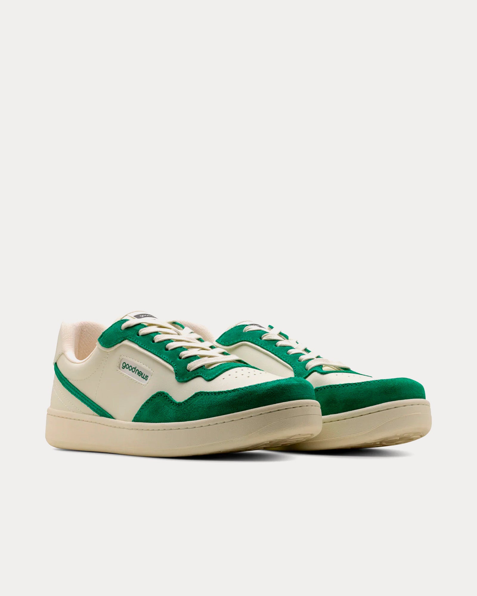 Good News Mack White / Green Low Top Sneakers - 2