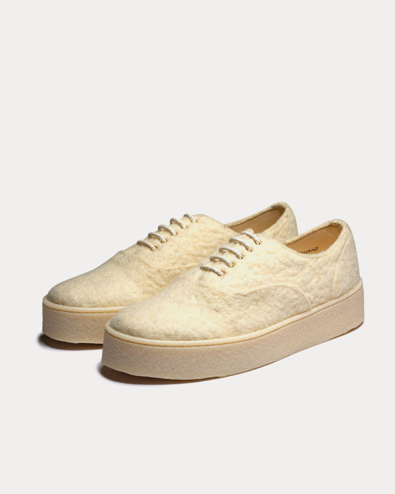 Grenson M.I.E Cloudwool Natural Low Top Sneakers - 3